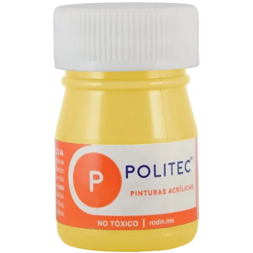 Pintura Acrílica Politec Amarillo Claro 20 ml
