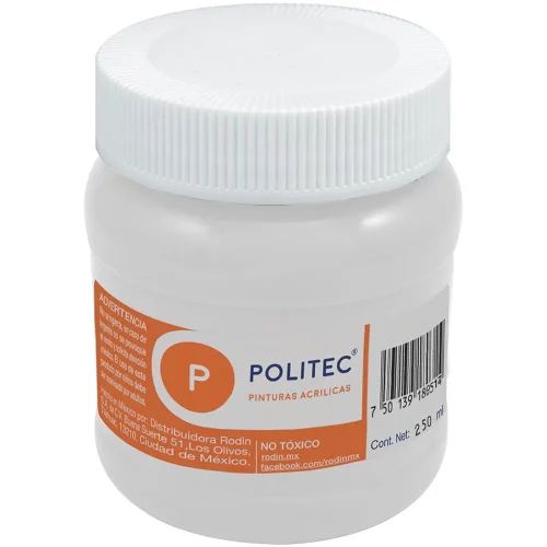Pintura Acrílica Politec Blanco 250 ml