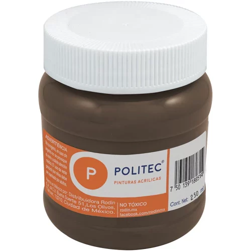 Pintura Acrílica Politec Café 250 ml