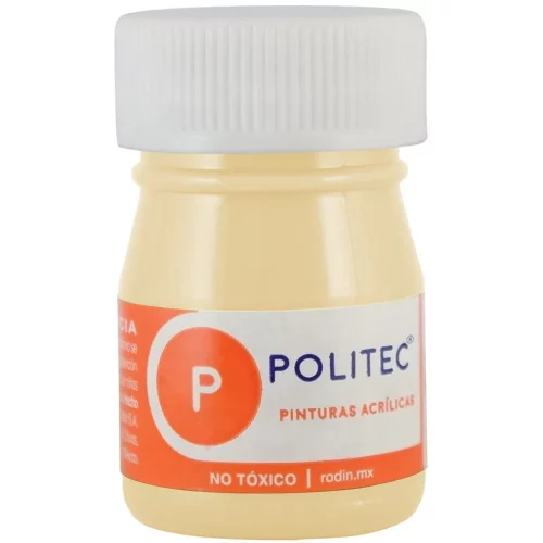 Pintura Acrílica Politec Crema 20 ml