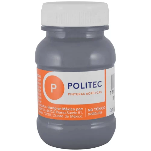 Pintura Acrílica Politec Gris 100 ml