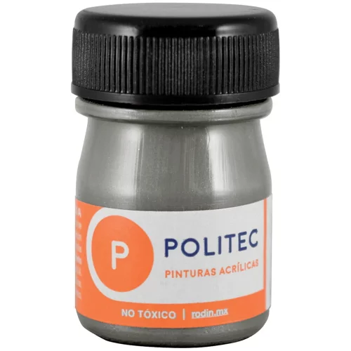 Pintura Acrílica Politec Gris Metálico 20 ml