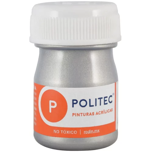 Pintura Acrílica Politec Plata 20 ml