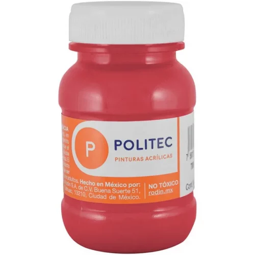 Pintura Acrílica Politec Rojo Toluidina 100 ml