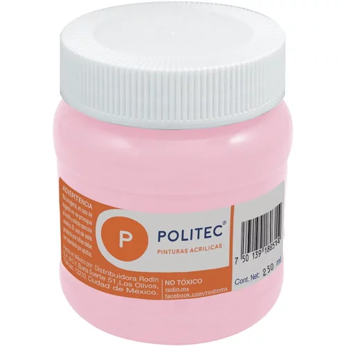 Pintura Acrílica Politec Rosa Pastel 250 ml