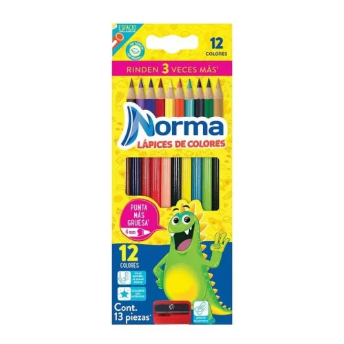 Lápices de Colores Norma con 12 Piezas