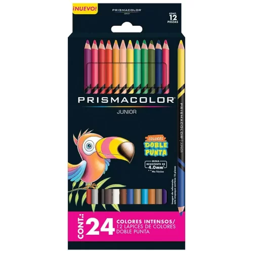 Lápices de Colores Doble Punta Prismacolor Junior con 12 Piezas