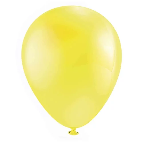 Globos Payaso Amarillo Canario Número 9 Bolsa con 50 piezas