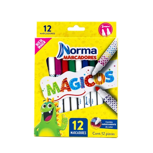 Marcadores Mágicos Norma con 12 Piezas
