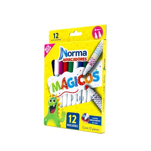 Marcadores Mágicos Norma con 12 Piezas