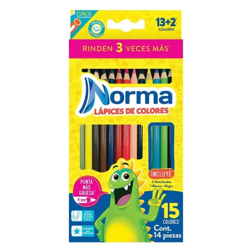 Lápices de Colores Norma con 14 Piezas