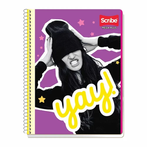 Libreta Profesional de Cuadro Grande con 100 Hojas Scribe Mega Plus