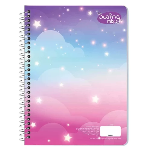 Libreta Profesional de Raya con 100 Hojas Swing Mix