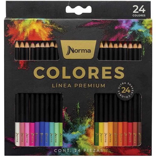 Lápices de Colores Norma Premium con 24 Piezas