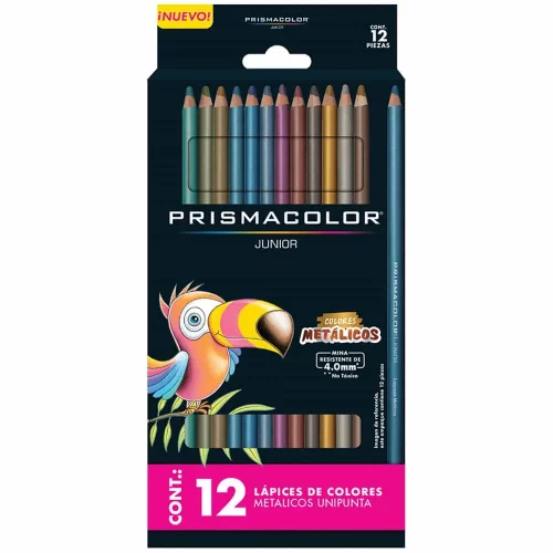 Lápices de Colores Metálicos Prismacolor Junior con 12 Piezas