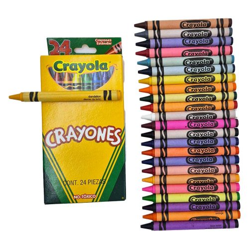 Crayones crayola vintage 2007 amarillo diente de león 24 piezas