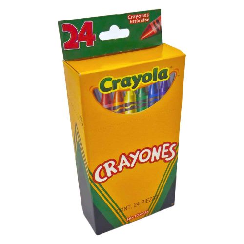 Crayones crayola vintage 2007 amarillo diente de león 24 piezas