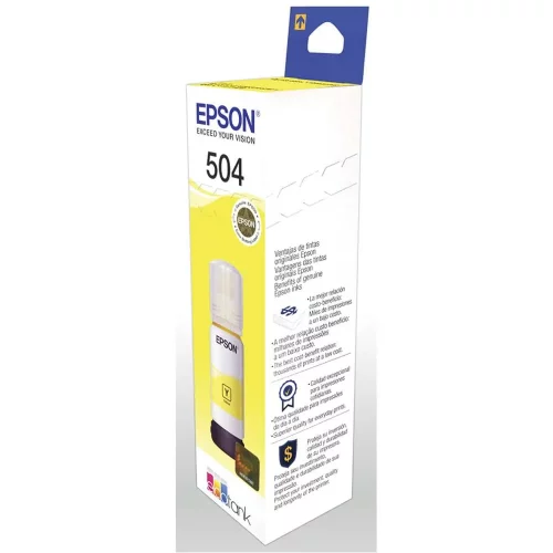 Botella de Tinta Epson Original T504 Amarillo