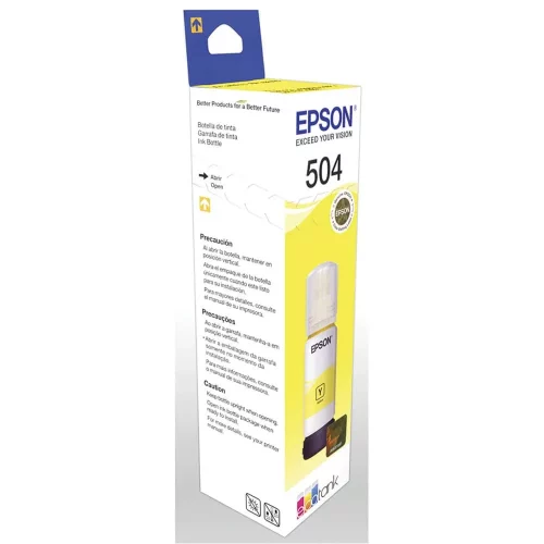 Botella de Tinta Epson Original T504 Amarillo