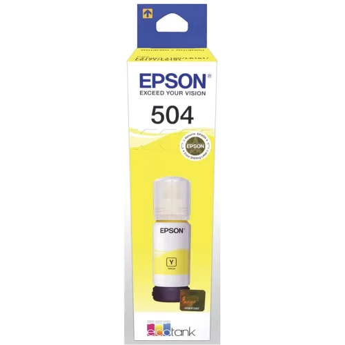 Botella de Tinta Epson Original T504 Amarillo
