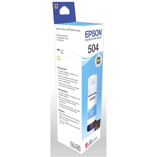 Botella de Tinta Epson Original T504 Cian
