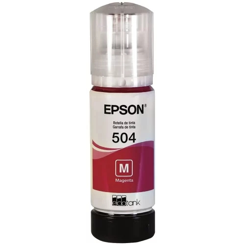 Botella de Tinta Epson Original T504 Magenta
