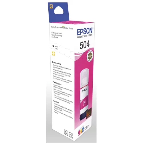 Botella de Tinta Epson Original T504 Magenta