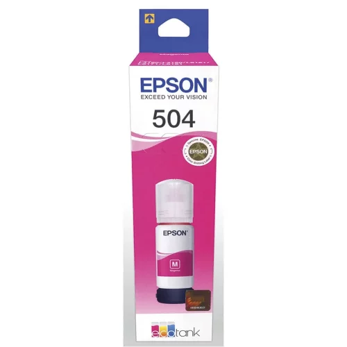 Botella de Tinta Epson Original T504 Magenta