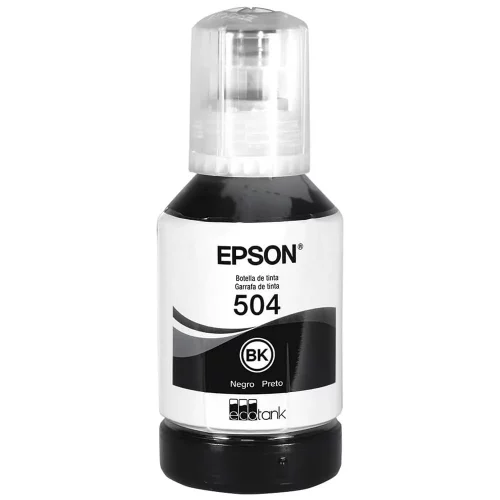 Botella de Tinta Epson Original T504 Negro