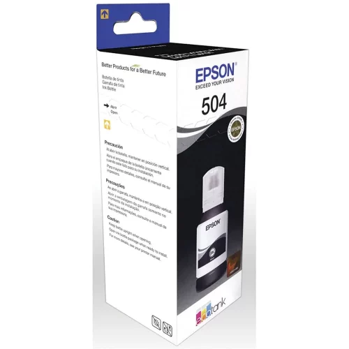 Botella de Tinta Epson Original T504 Negro