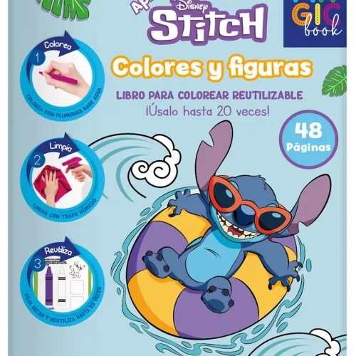 Libro Para Colorear Mágico de Stich con 48 Páginas